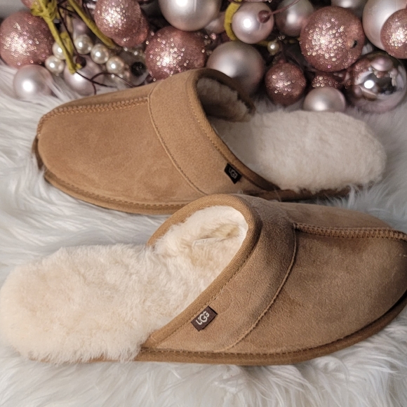 UGG Men's Slide Slipper Chestnut Suede Brand new - Picture 2 of 8